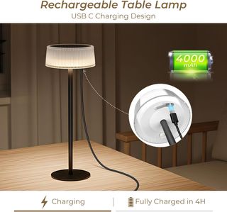 2 Lámparas de Mesa Táctiles y Solares