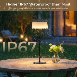 2 Lámparas de Mesa Táctiles y Solares