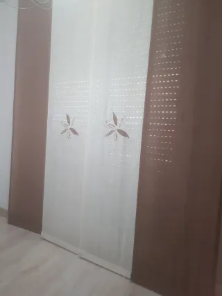 Cortinas japonesas beige y marrón 8 paneles