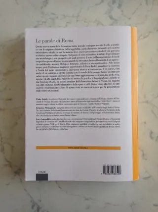 Le parole di Roma. Storia della letteratura latina