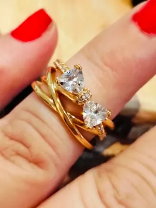 Anillo Lazo con Circonitas