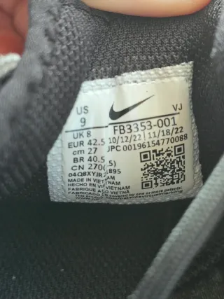 Zapatillas Nike Dimsix Negras y Rojas