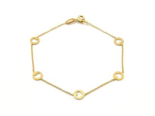 E1805179-48 Pulsera Oro 18k Corazones