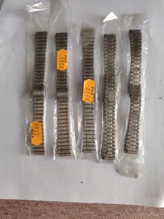 Cinturino metallico argentato per orologi