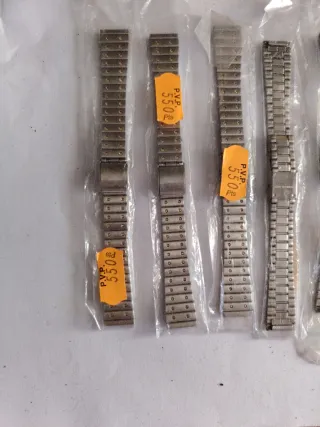 Cinturino metallico argentato per orologi