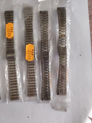 Cinturino metallico argentato per orologi