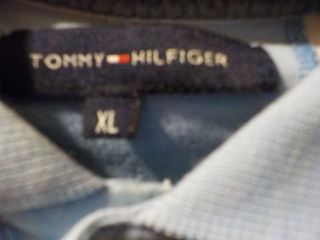Polo Tommy Hilfiger Rayas Azul Claro Talla XL