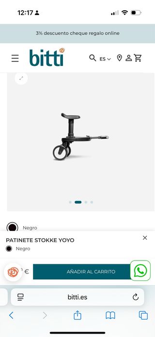 Patinete babyzen Yoyo Negro