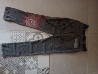 Pantalones Desigual Mezcla Tejidos