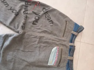 Pantalones Desigual Mezcla Tejidos