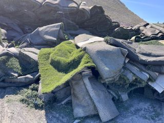 Césped artificial reciclado