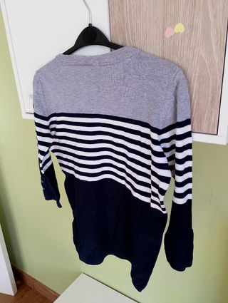 Jersey Esmara rayas azul marino y gris Talla S