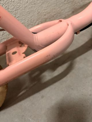 Bicicleta niña o niño BTWIN rosa