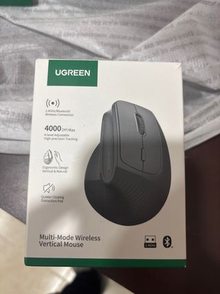 UGREEN Ratón Vertical Inalámbrico 2.4G/Bluetooth