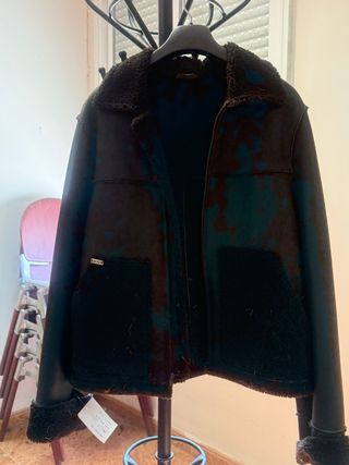 Chaqueta Piel Borreguillo Mujer Talla S