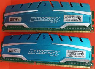 2x 8GB DDR3 Ballistix PC3-14900U