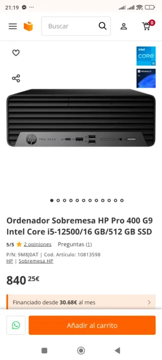 Computer HP Nero/Argento