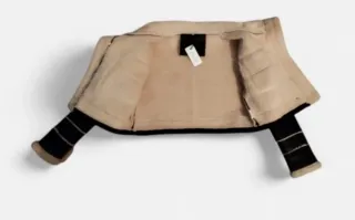 Giaccone ecopelle con pelliccia