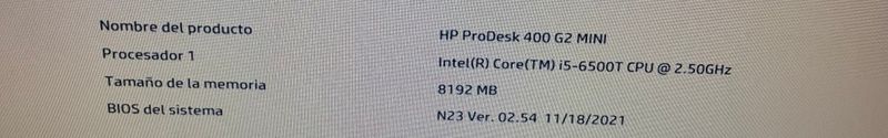 HP ProDesk 400 G2 MINI PC Intel i5 8GB RAM