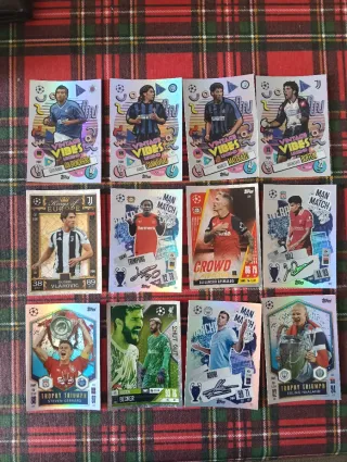 32 cartas Topps Match Attax sin repetir