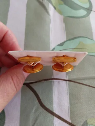 Gemelos de traje ovalados con águila escudo