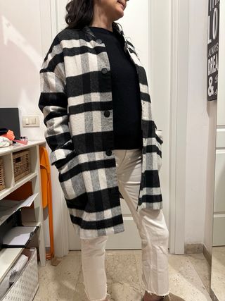 Cappotto donna Mango a quadri taglia S