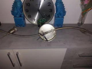 Lámpara de techo moderna metal y cristal