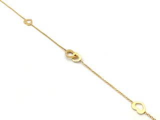 E1805179-33 Pulsera Oro 18k Corazones