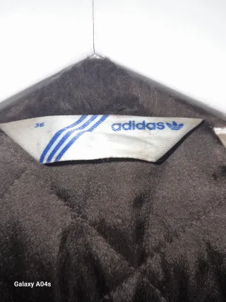 Chaqueta Cuero Vintage Adidas Marrón