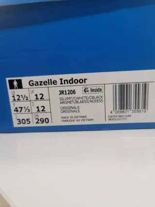 Zapatillas Adidas Gazelle Plata Blancas