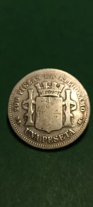 Peseta 1870.