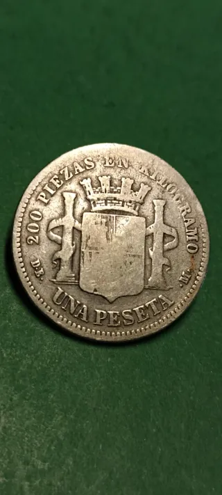 Peseta 1870.