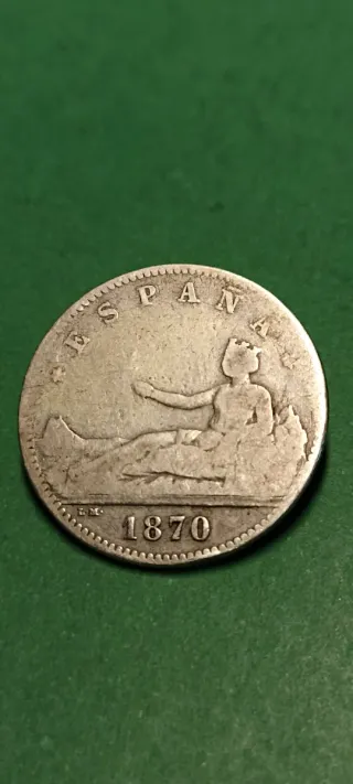 Peseta 1870.