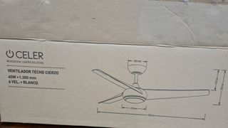 Ventilador de techo Celer 6 funciones