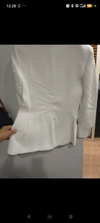 Blazer ZARA blanco talla S