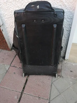 Maleta de viaje con ruedas gris