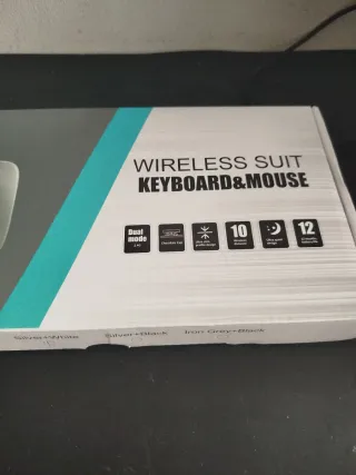 Teclado y ratón inalámbricos Jomaa recargables