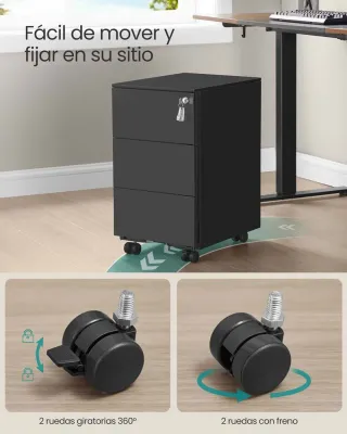 SONGMICS Cajonera metálica