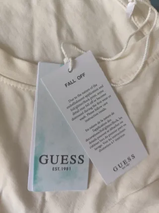 Guess Maglia con Strass Beige Tg M