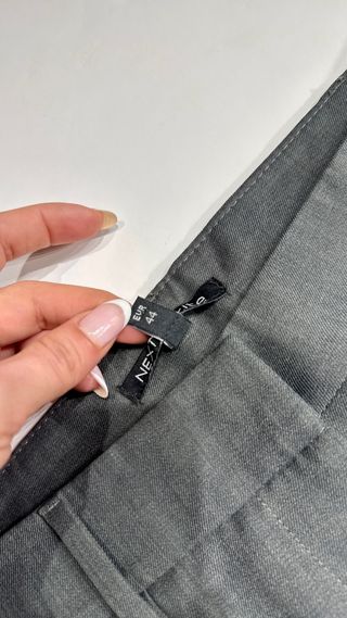 Pantalón de vestir NEXT Petite Talla 16 Gris