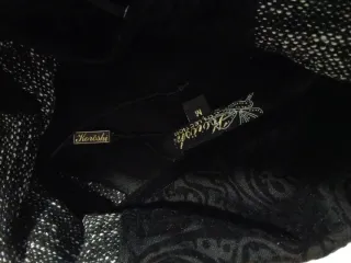 Vestido de invierno gris y negro