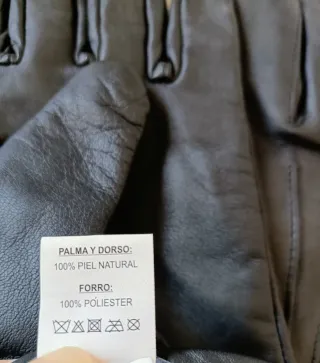 Guantes de piel para caballero talla XL