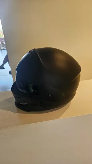Casco Moto Custom Negro