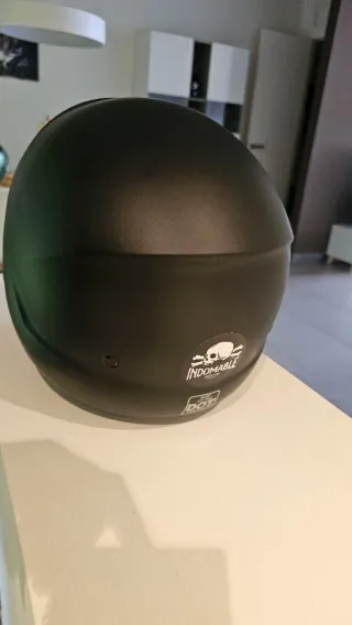 Casco Moto Custom Negro