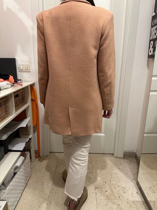 Cappotto doppio petto Zara rosa donna