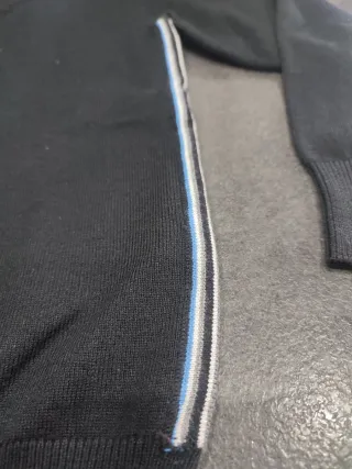 Cardigan nero zip taglia 3/4 anni