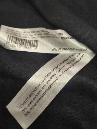 Cardigan nero zip taglia 3/4 anni