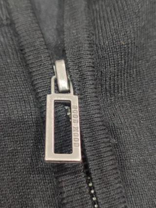 Cardigan nero zip taglia 3/4 anni