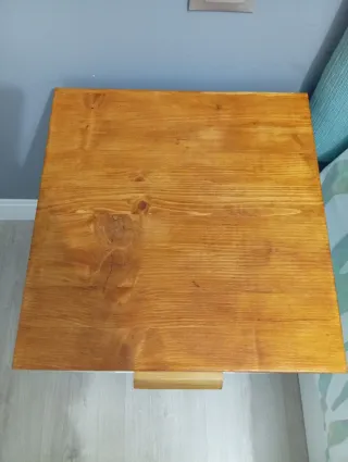 Mesitas de noche madera y cristal