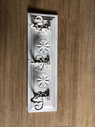 Perchero Vintage Pared Blanco